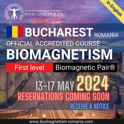 Official course reservation Biomagnetism and Biomagnetic Pair Bucharest Romania 2023-2024